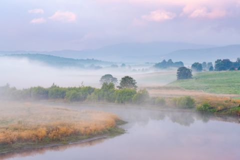 River Spey in mist