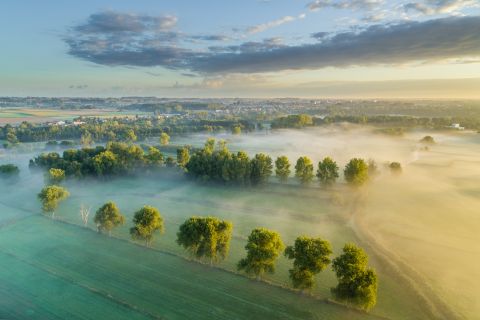 Langemeersen vanuit de lucht