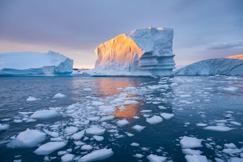 Iceberg at sunset - Ilulissat Icefjord, Greenland